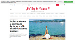 Desktop Screenshot of lavozdegalicia.es